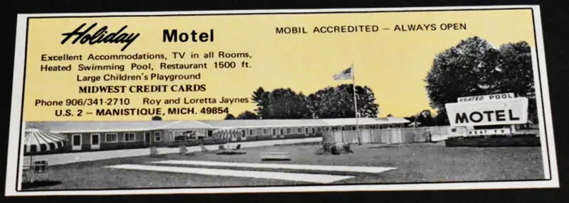 Holiday Motel - 1969 Print Ad (newer photo)